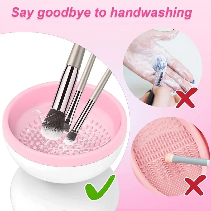 Portable Make-up Brush Cleaner